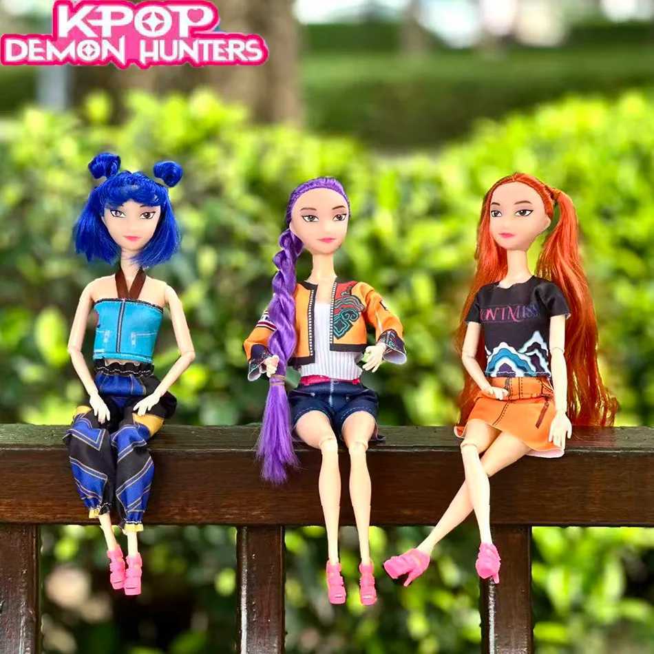 HOT Anime Kpop Demon Hunters Witch Hunter Group High Appearance Glue Doll Girls Heart Decorative Doll Holiday Gifts L251029