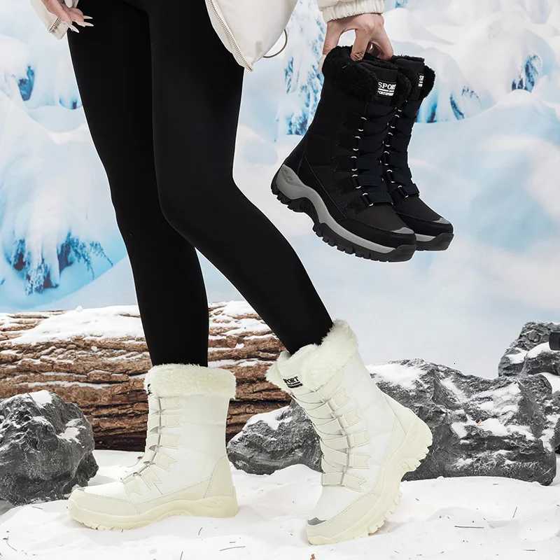 New Winter Women Boots High Quality Warm Womens Snow Boots Comfortable Ankle Boots Outdoor Waterproof Hiking Boots Size 3642 Z251029