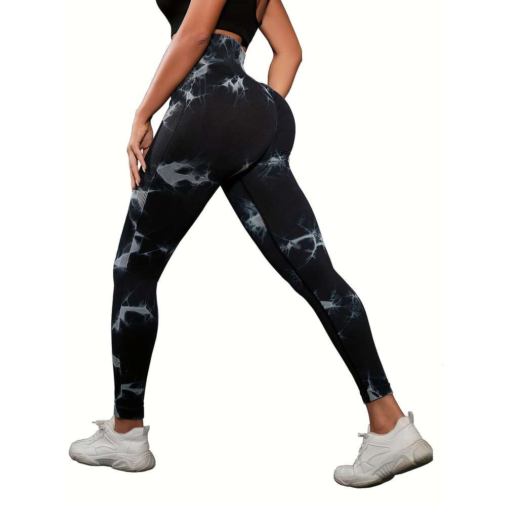 5pcs Women's High-Waisted Leggings Set - Soft Compression Pants, Suitable for Running, Yoga, Fiess, and Other Sports
