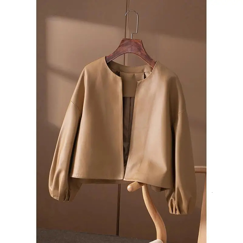 High Quality PU Leather Jackets Women Spring Autumn Short Simple Coat Female Women Jacket Femme 251029