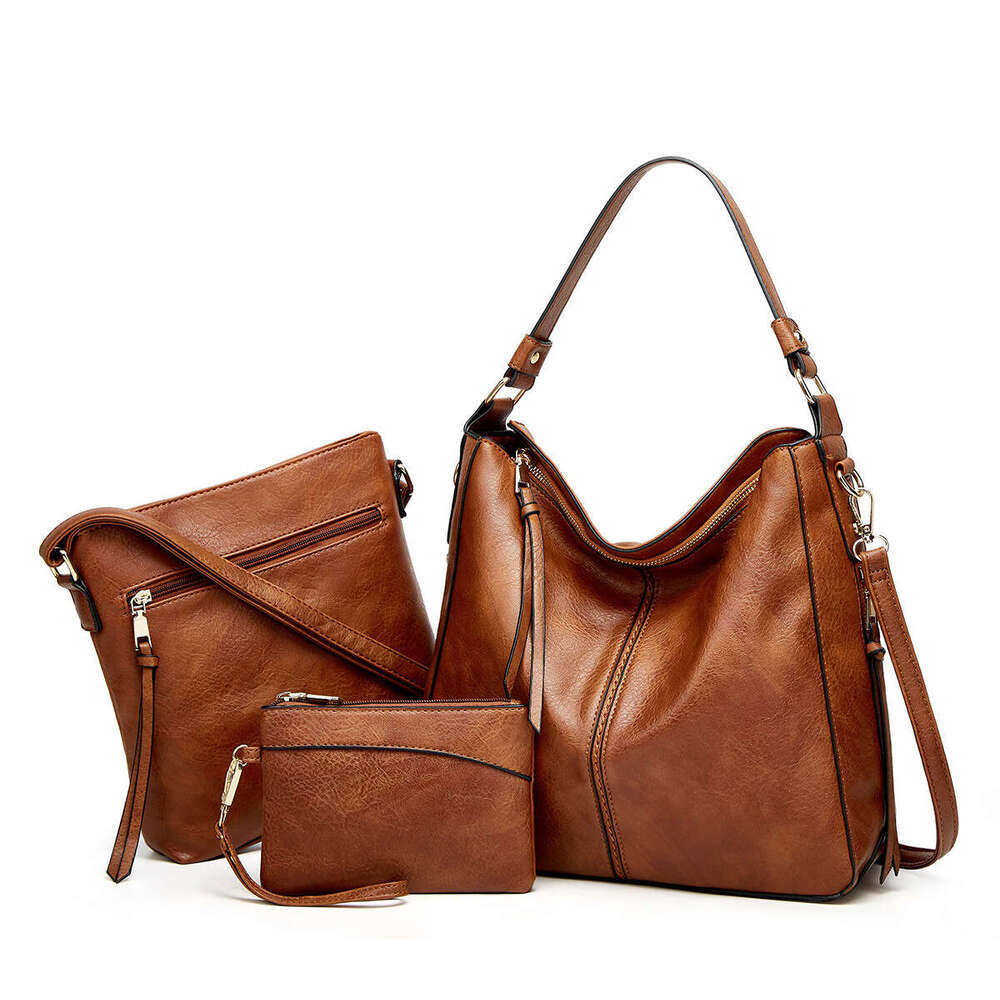 New Fashion Soft Leather Large Capacity Women's Tote Mother Bag