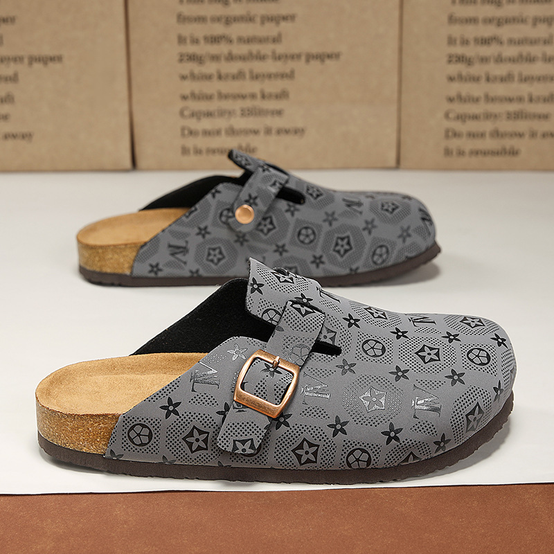 2025 New Design Arrival Fashion Men's and Women's Cork Slippers Classic High-End Outdoor Casual Beach Slippers Wide Sizes 36-45 Black Grey Brown Hot Sale