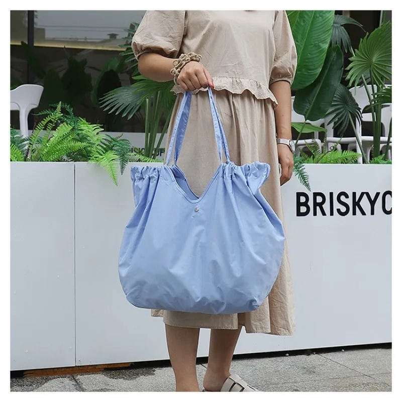 Fashion Foldable Shopping Bag Environmental Protection Large Capacity Supermarket Shopping Portable Folding Bag Out Handbag 251029