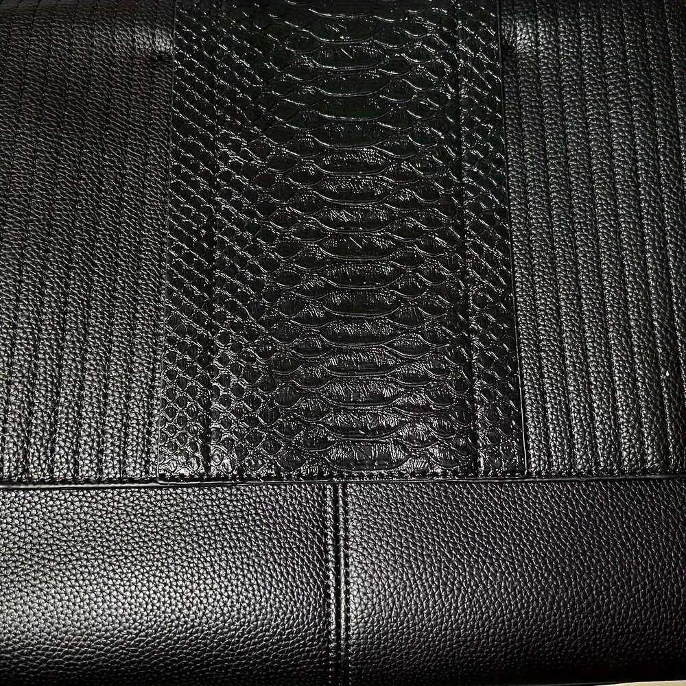Crocodile Emed Handbag, Large Capacity Crossbody Bag, Women Faux Leather Satchel Purse