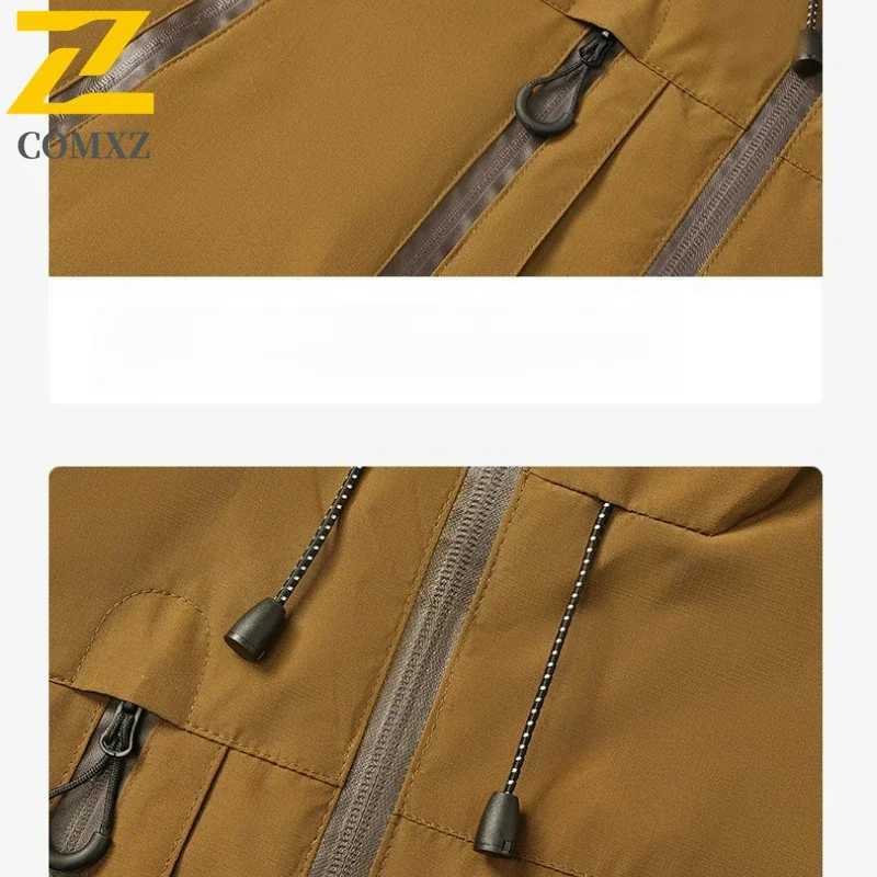 Gorpcore Hiking Jacket Male Motocross Clothing Mountain Camping Waterproof Coat Bicycle Outerwear Chaqueta Cortavientos Hombre J251029