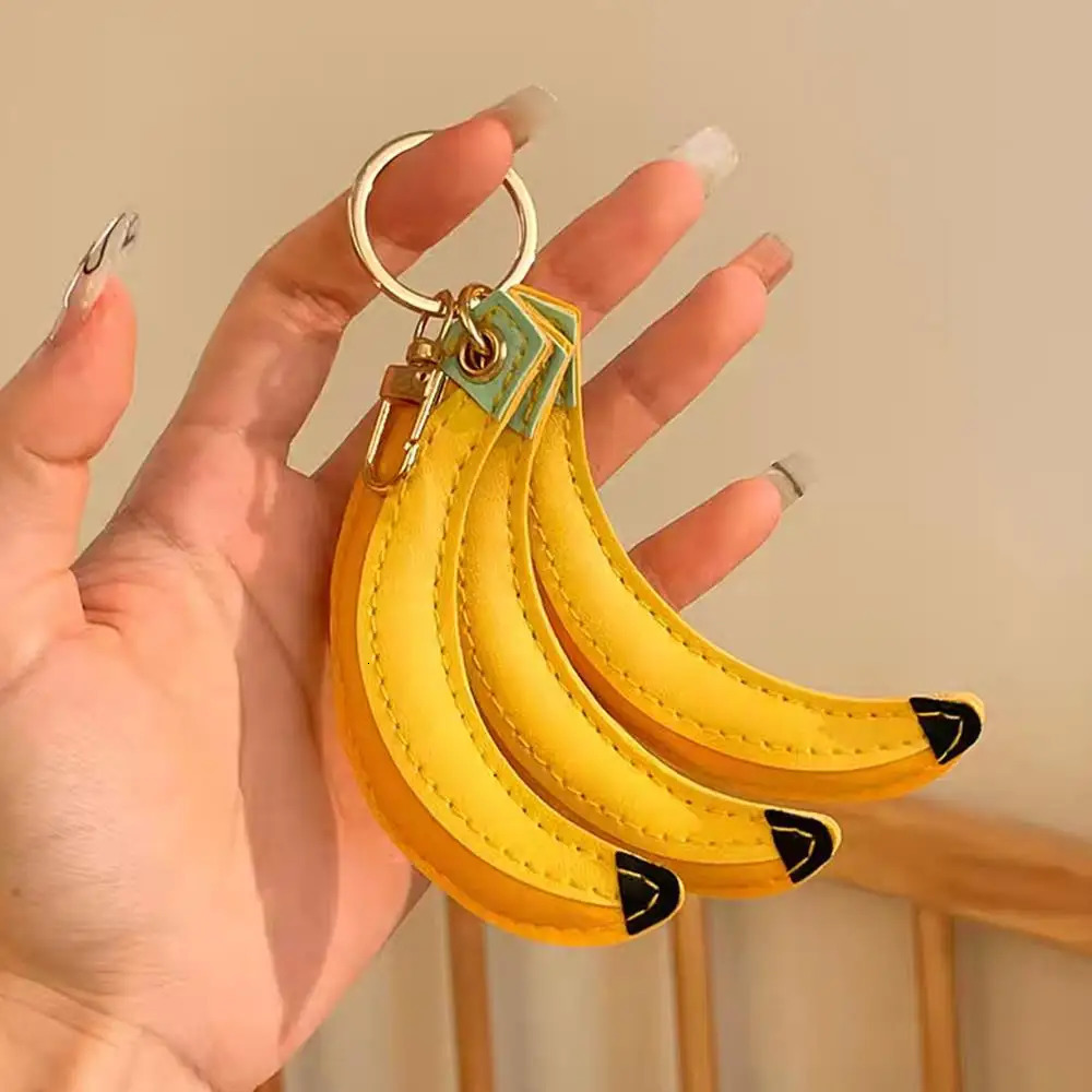 Leather Keychain Holder Girls Bag Charms Shoulder Bag Keychain Bags Accessories Waterproof Fruit Key Ring Bag Hanging Ornaments 251029