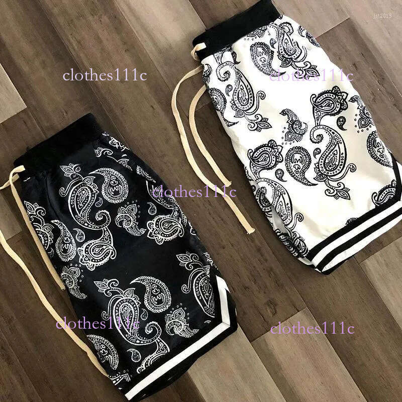 Shorts 2026 Summer Haruku Men Bandana Pattern Fashion Hip Hop Men's Brand Short Pant Bottoms Elastic Wais Man Casual Pants