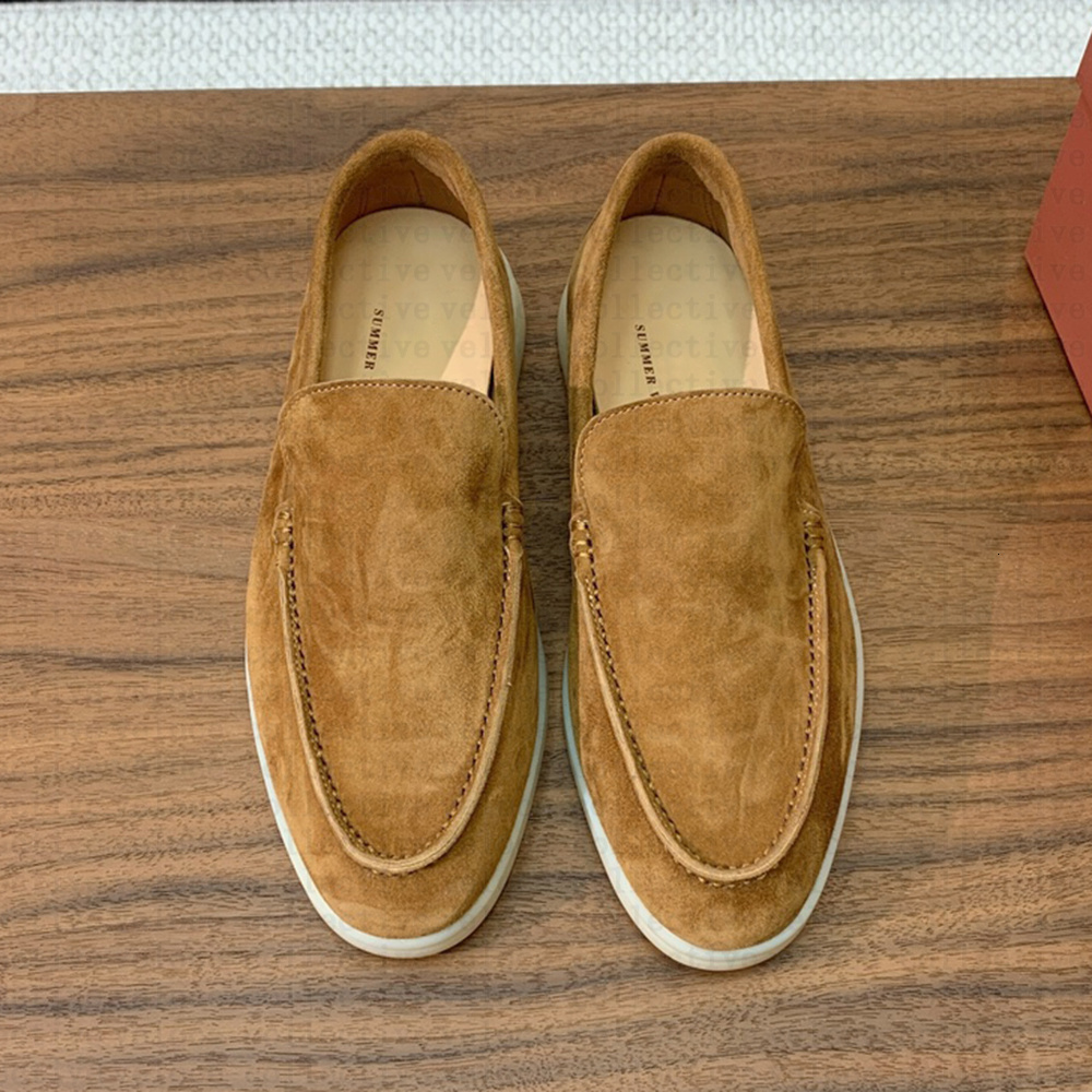 Designer Loafers Summer Walk Slip On Lazy Dress Shoes Womens Mens Suede Sport Sneakers Leisure Walker Casual Office Trainers Shoe EU 35-45