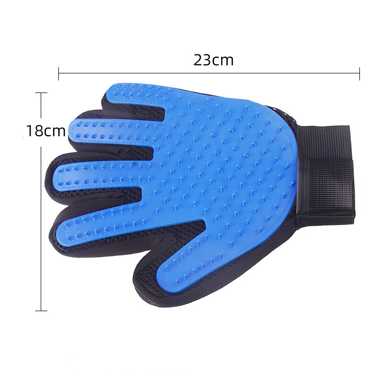 Cat & Dog Grooming Tool : Silicone Pet Bathtub Scrubbing Glove with Massaging Functionality