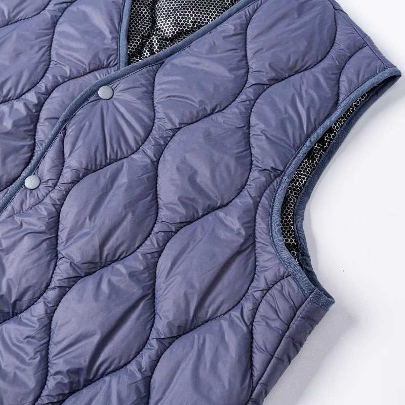 Mens Winter Vest Fleece Lined Thickened Warm Sleeveless Jacket Black Outerwear Casual Relaxed Fit Plus Size W251029