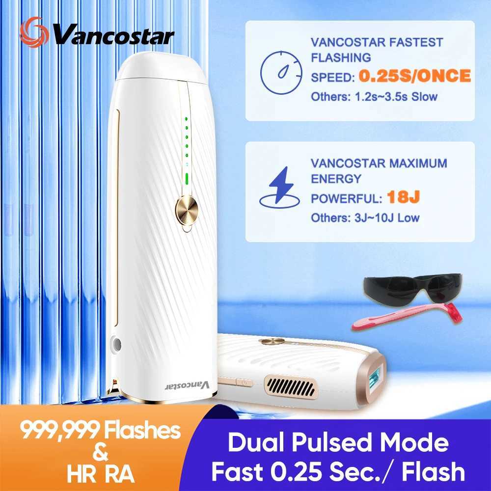 Vancostar Fast Flash Laser Hair Remover for Ladies 2 in 1 999999 Flash lPL Epilator for Women Rejuvenation Trimmer Free Shipping J251117