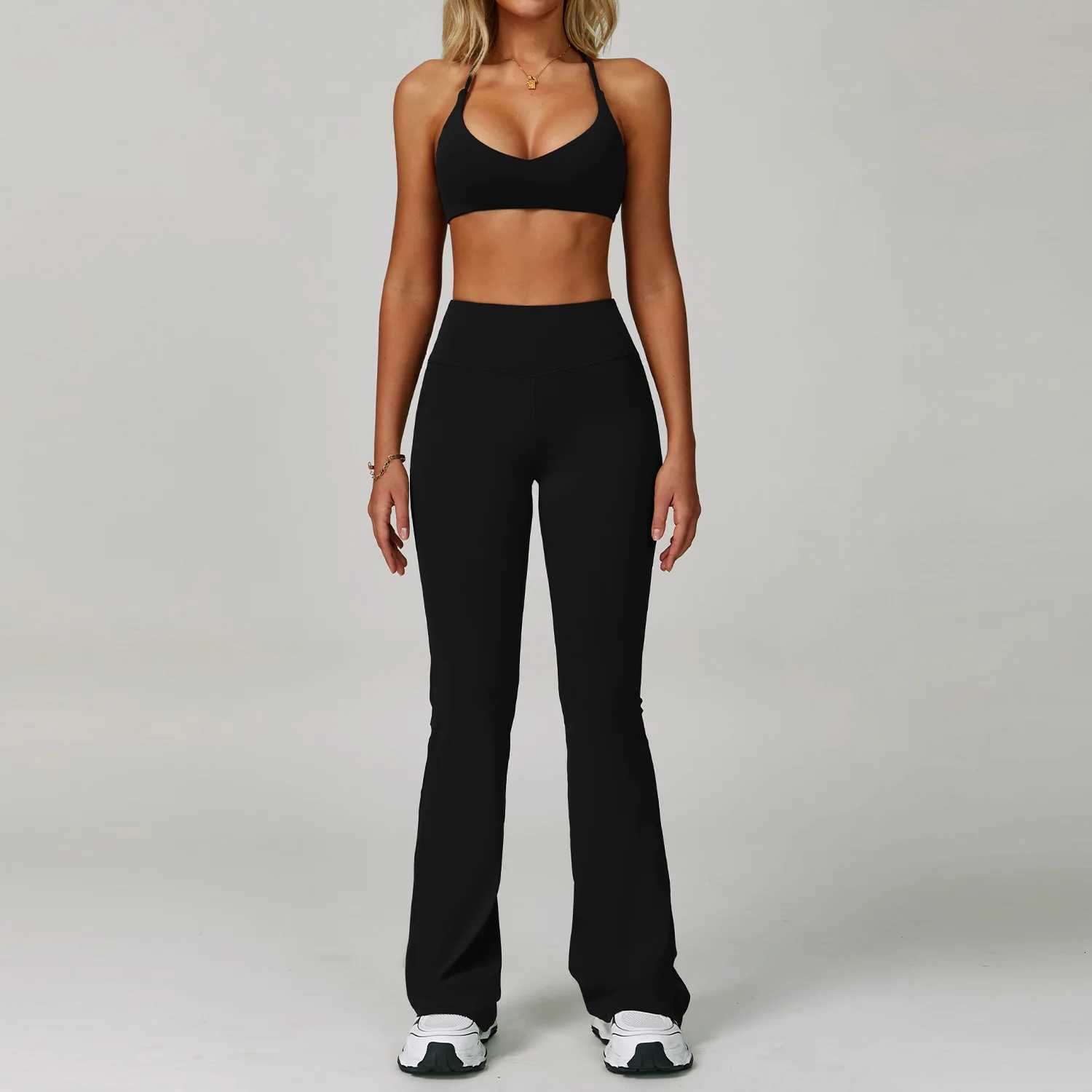 2 Piece Set Womens Tracksuit Fitness Clothes Yoga Sets Sportswear Workout Bra High Waist Leggings Set Gym Clothing Sports SuitsXJ251029