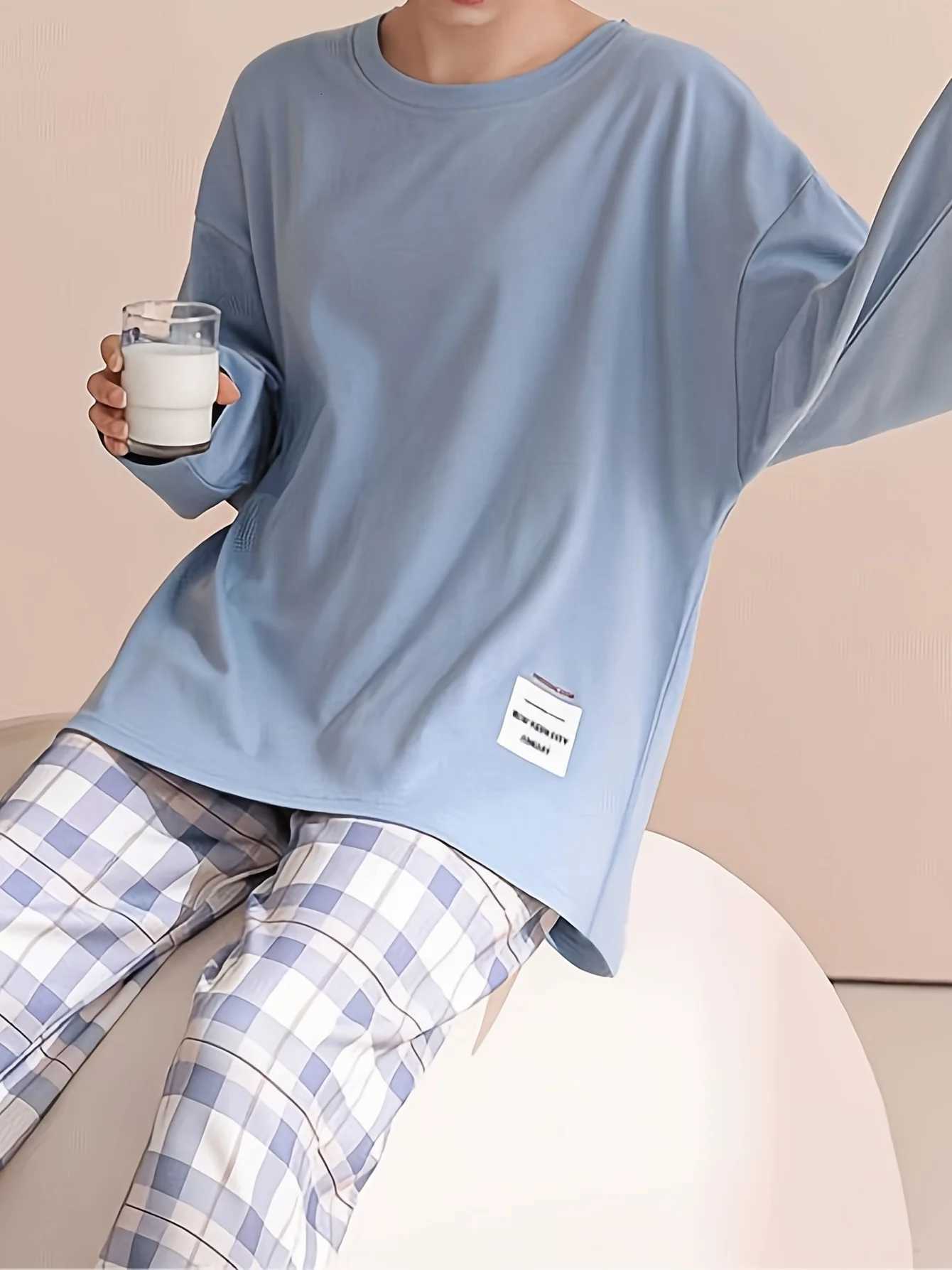 2Piece Spring and Autumn Pajamas Set for Women Long Sleeve Korean Fashion Casual Sleepwear Loungewear Casual Pijama SetT251029