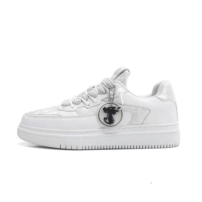 Jifffly Men's Sneakers 2025 Summer New Niche White Couple Versatile National Trend Sports Shoes Women