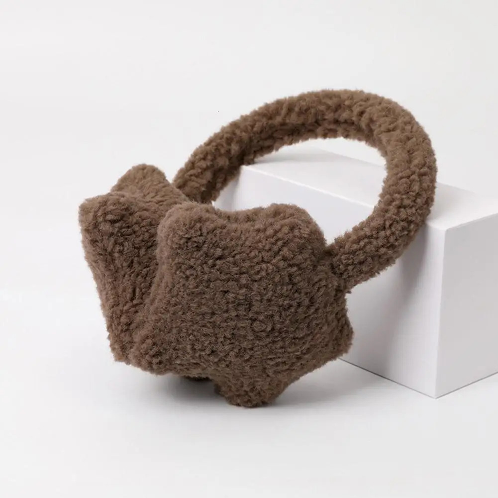 Y2K Star Fluffy Earmuffs Earplugs Cold Protection Women Ear Cover Keep Warm Solid Color Plush Earmuffs Cycling Accessories 251029