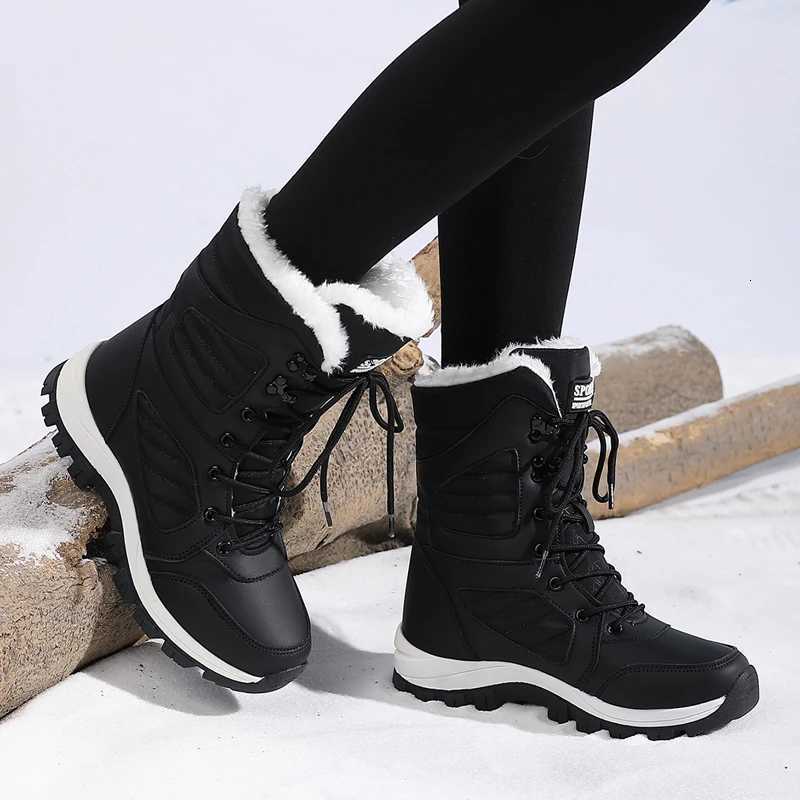 Ladies fashionable snow boots solid color design round toe style ultrafine fiber outer layer fabric lining rubber sole t Z251029