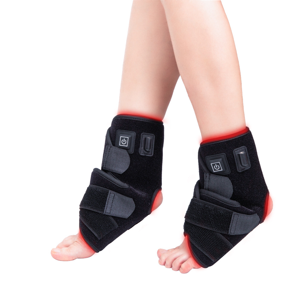 Physio Ankle Band LED Red Light Therapy Pads, Promote Foot Soreness Relief 660nm 850nm Light Therapy Wound Healing