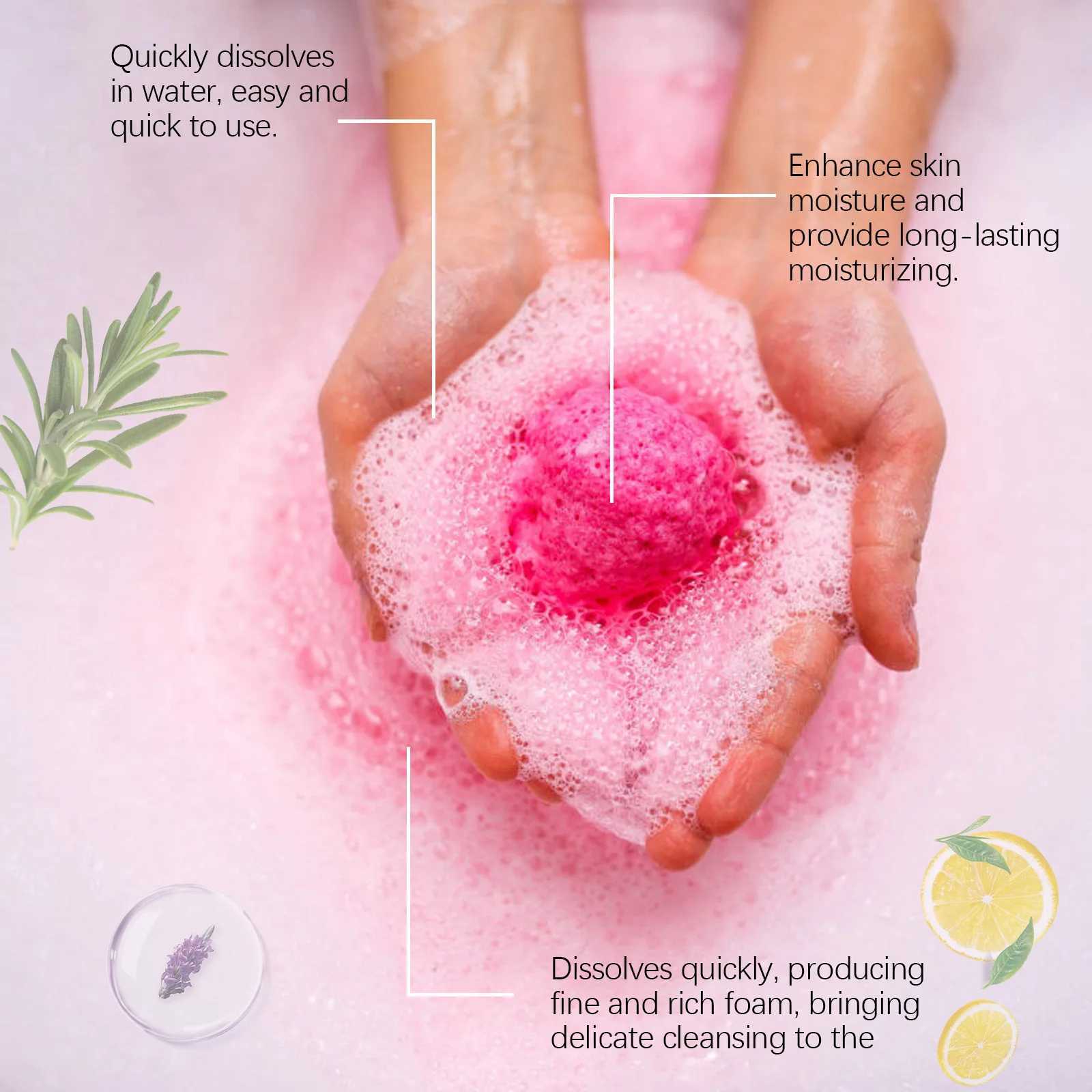 Bubble Small Bath Bombs Body Stress Fatigue Relief Exfoliating Moisturizing Fragrances Aromatherapy Spa Relaxing Skin Care L251029