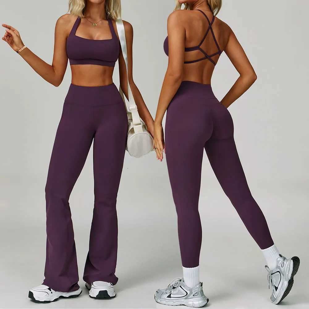 2 Piece Set Womens Tracksuit Fitness Clothes Yoga Sets Sportswear Workout Bra High Waist Leggings Set Gym Clothing Sports SuitsXJ251029