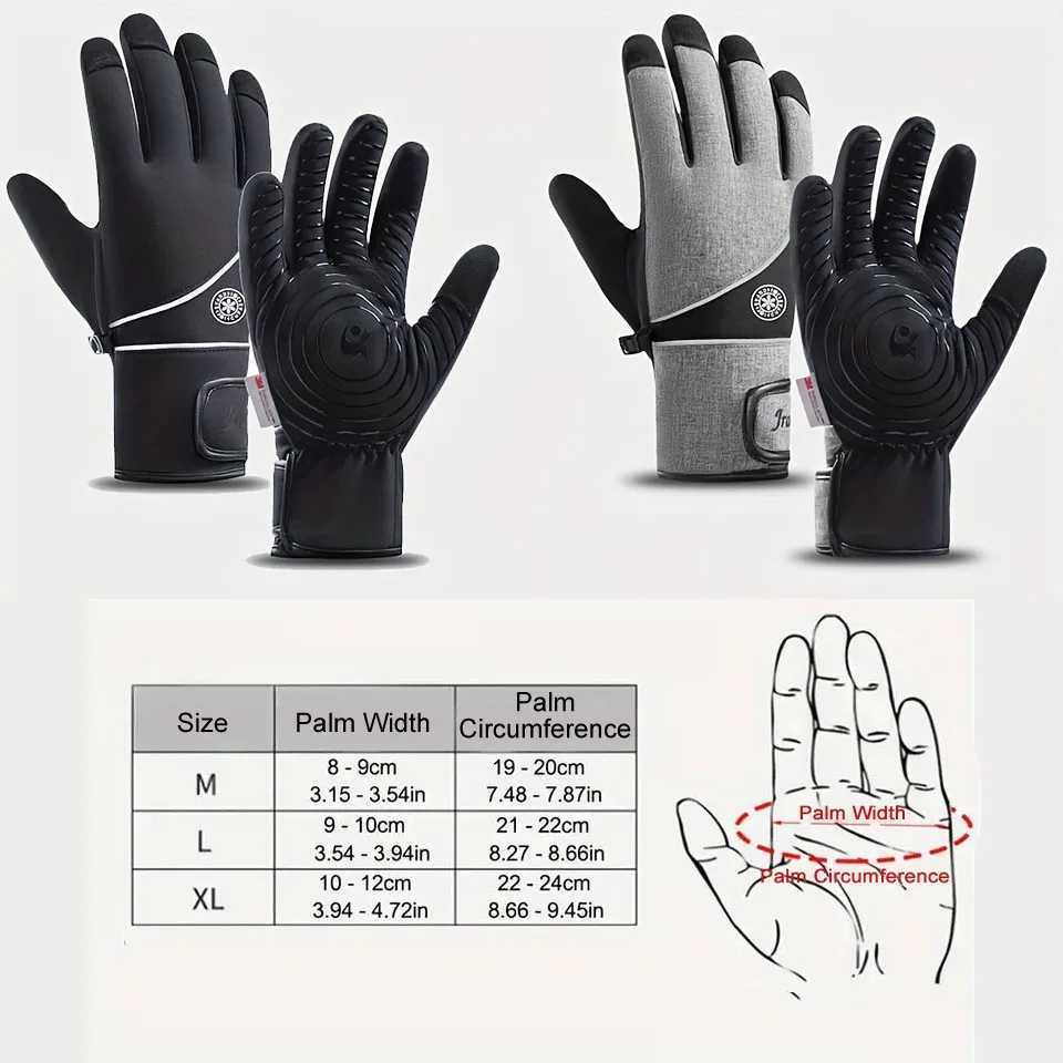 GTUBIKE Waterproof Winter GlovesTouch Screen Warm GlovesNonSlip PalmCold Weather Thermal Gloves for CyclingDrivingSkiing J251029