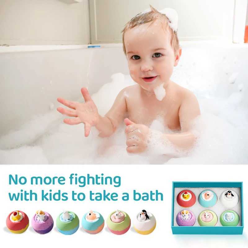 Bath Bombs for Kids with Surprise Toys Inside 6 Pack for Kids Boys and Girls Holiday Bubble Bath with Cheerful Scent L251029