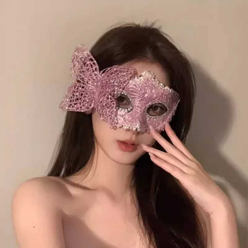 Butterfly Lace Sexy Black Mask Women Masquerade Mask Venetian Party Eye Mask Carnival Fancy Dress Costume Cosplay Party DecorW251029
