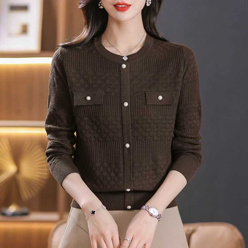Spring Autumn New 2025 Fashion Pullovers Knitwear Sweaters Women Long Sleeve Casual Jumper Female Knitwear TopT251028