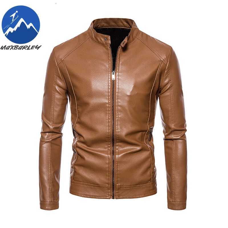 Maxbarley Men Moto Leather Jacket Autumn 8xl Size Windproof Motorcycle Jacket Man 2025 Winter Korean Fashion PU Leather CoatT251029