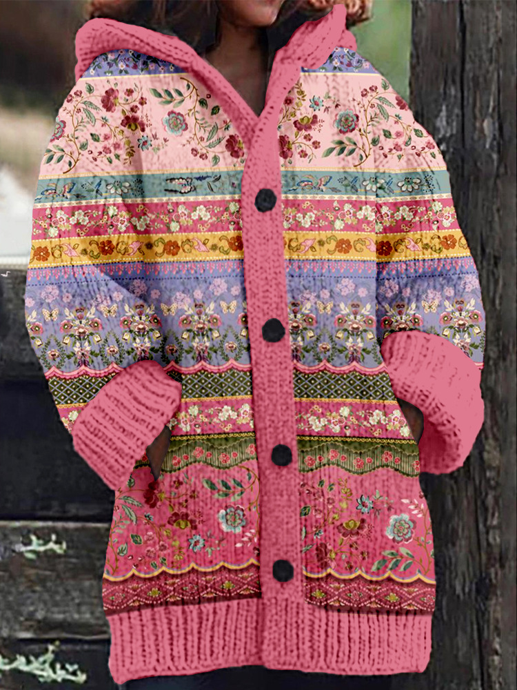 Designer hot selling retro ethnic style D-printed women's new casual sportswear cape