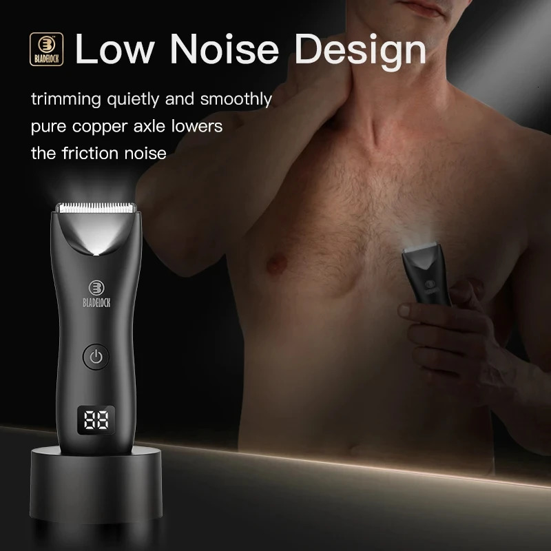 Professional Groin Body Hair Trimmer Ball Shaver for Men Body Grooming Clipper Rechargeable Ceramic Trimmer Bikini Epilator 251029