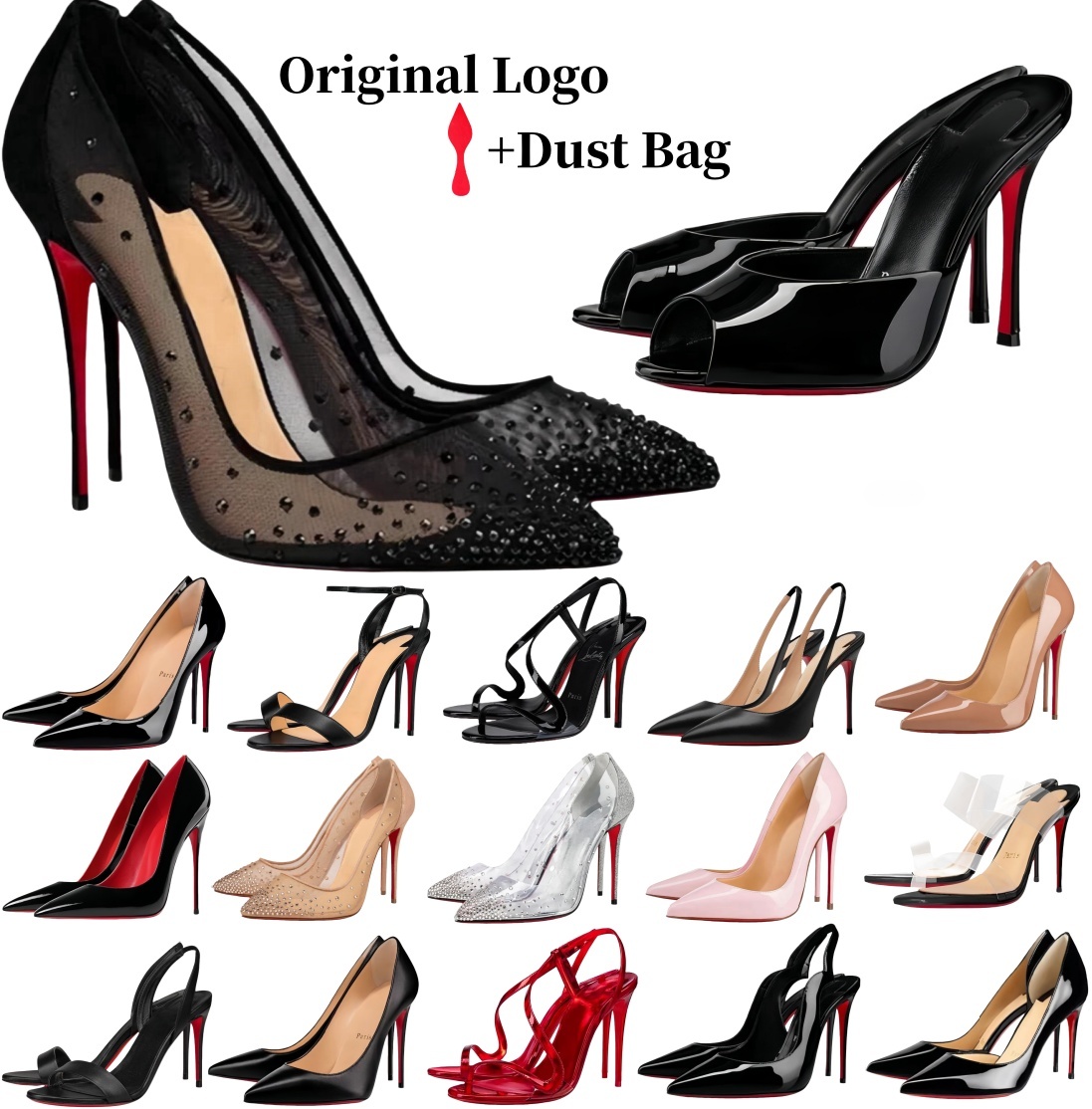 Designer Heel Womens High Heels Shoes Red Shiny Bottomshoes Peep-toes Platform Sandals 6cm 8cm 10cm 12cm Red Soled Luxury Brand Woman Pumps With Dust Bag 35-44