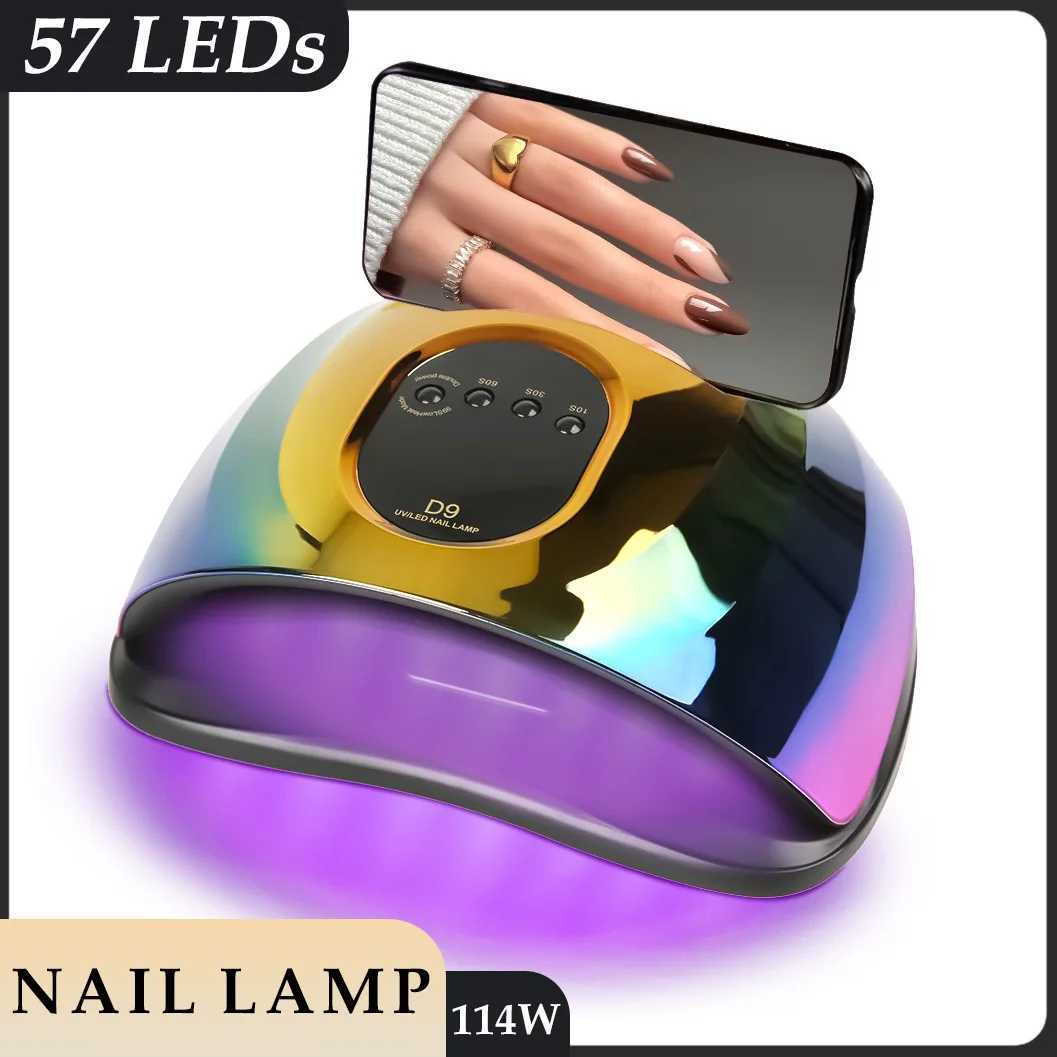 57 LEDs Nail Drying Lamp UV LED Lamp for nails 114W Nail Dryer with 4 Timer Settings Manicure Lamp UV Light Cabin Nail Tools J251117