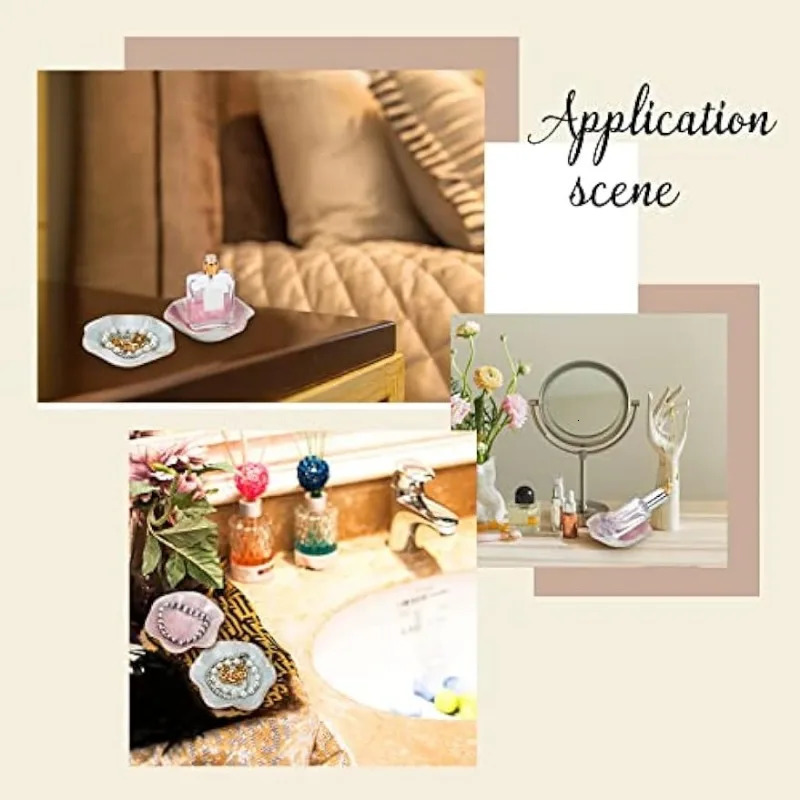 Flower Jewelry Tray Ring Dish Trinket Floral Display Ceramic Decorative Bracelet Organizer for Home Decor Wedding 251013