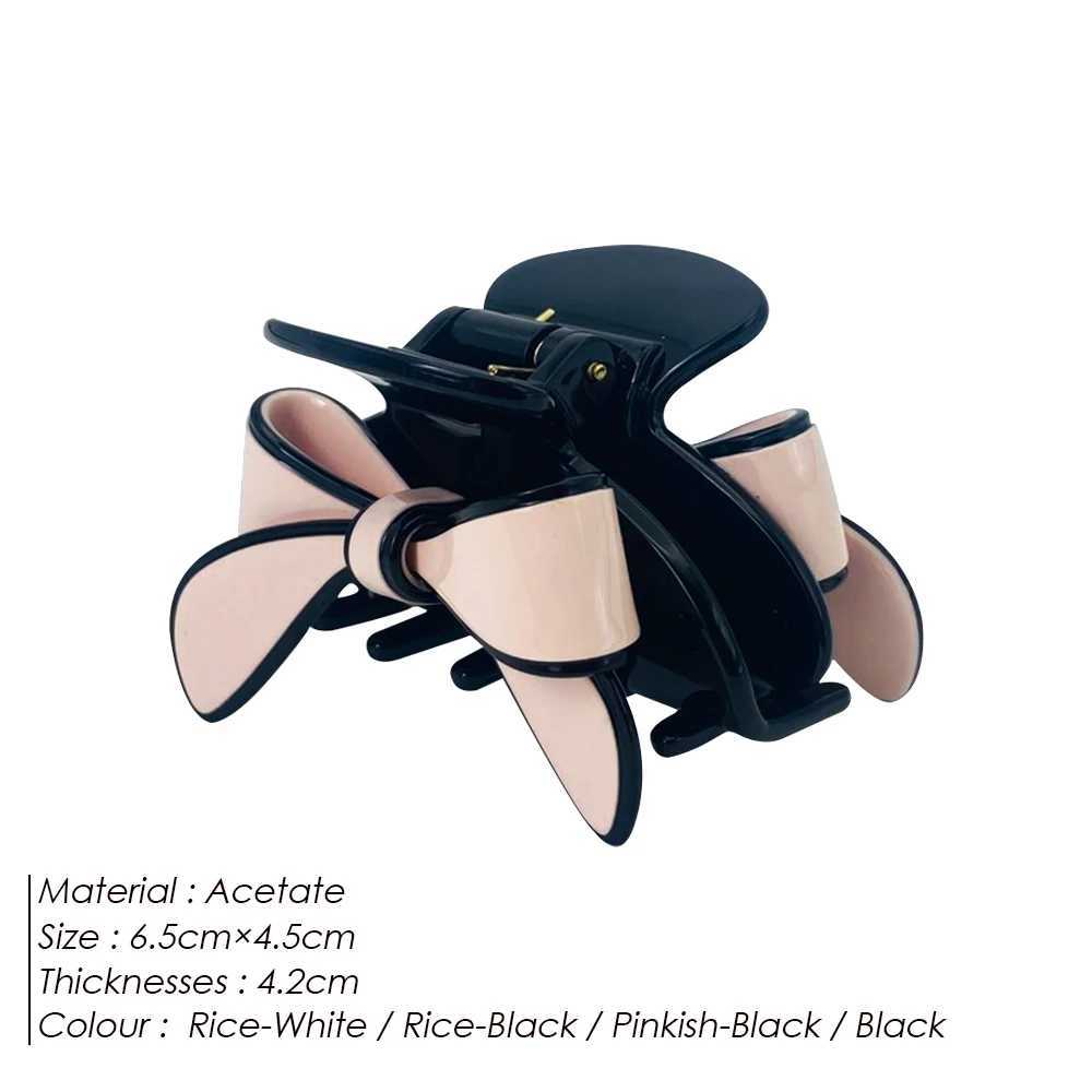 eManco Bow Grab Hair Clip Minimalist European Retro Fashion Personalized High Feeling Charming Designs Decorations Ms GirlsW251028