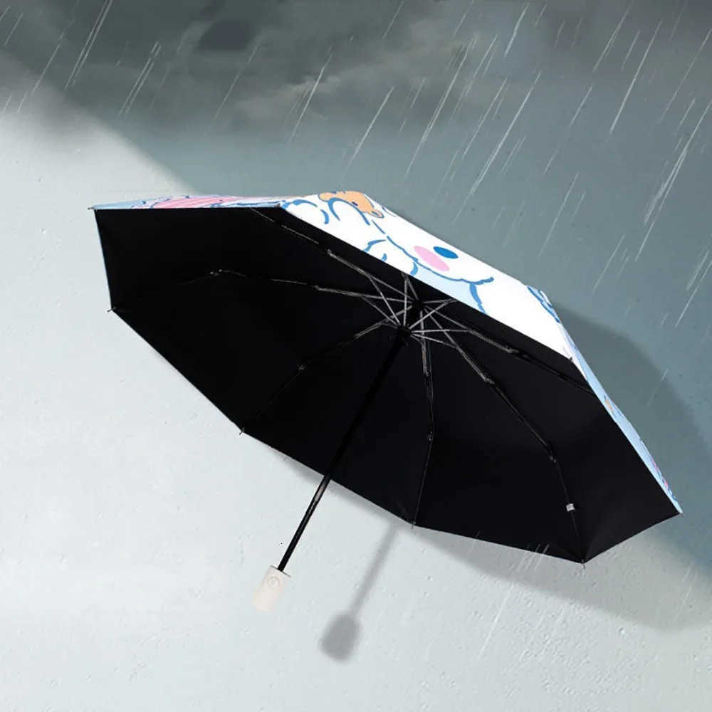 Sanrio Sanrio Cinnamoroll Umbrella Sunscreen UV Protection Parasol Womens Fully Automatic Sunny Rainy Foldable Umbrella Sunshade Gifts L251029