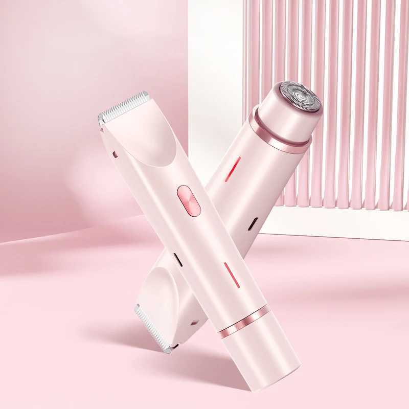 Dual Head Hair Removal for Women Portable Float Rshaped Head Wet Dry Use Waterproof Painless Facial Trimmer Body Epilator J251117