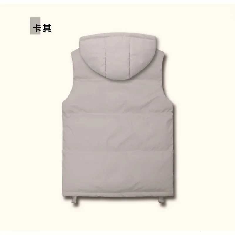 Men Multi Pocket Stand Up Collar Vest Mens Outdoor Trend Brand Vests Men Hooded Zipper Vests Pure Color Windproof Mens Vests W251029