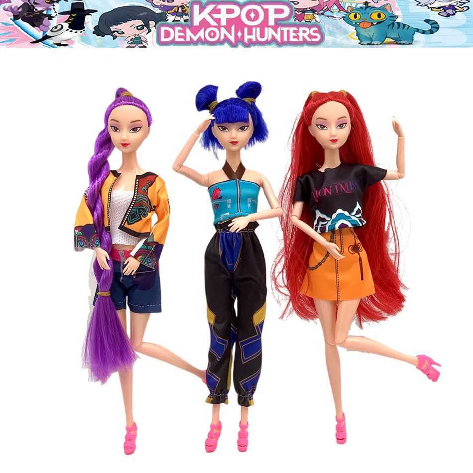 HOT Anime Kpop Demon Hunters Witch Hunter Group High Appearance Glue Doll Girls Heart Decorative Doll Holiday Gifts L251029