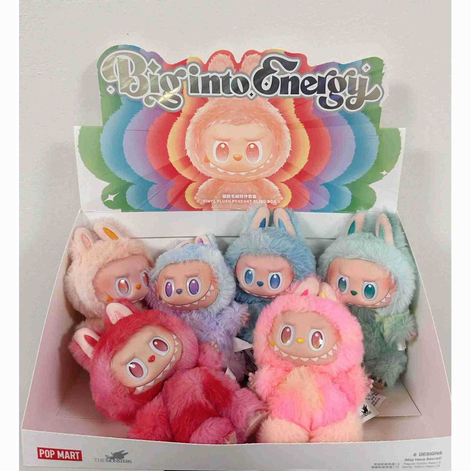 The Monsters Labubu Macaron Series Plush Doll 1 Set 6PCS Collectible Toy Cute Stuffed Figure Gift for Ki T251029