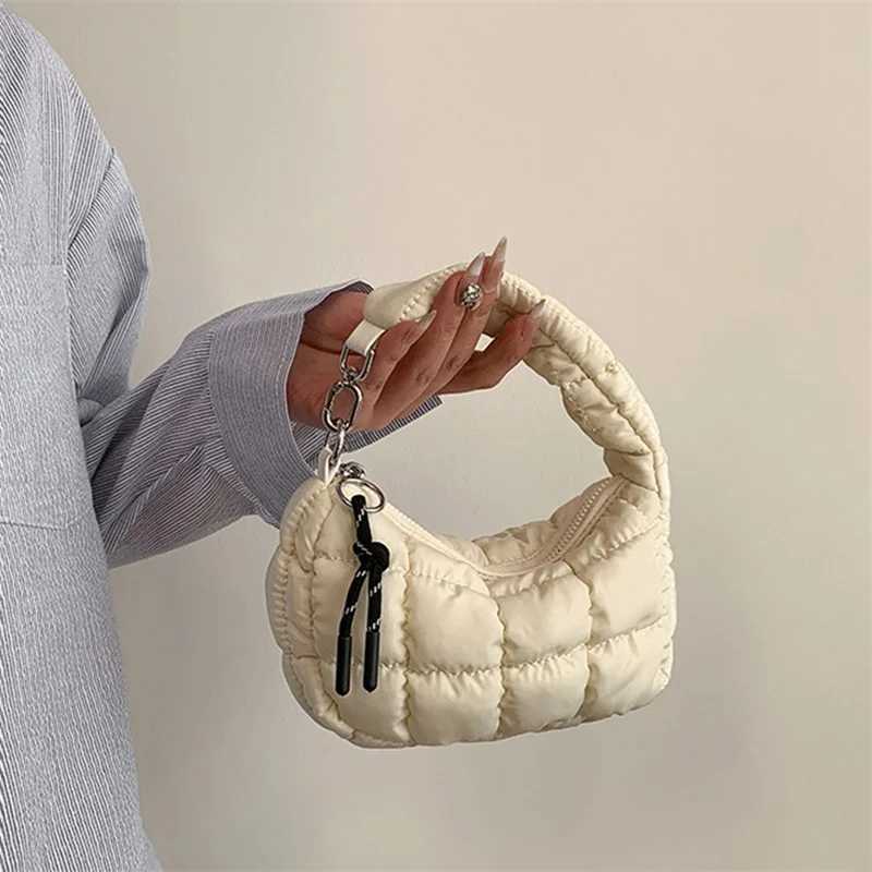 Puffer Handbag for Wen Solid Color daily casual Underarm Shoder Bag ladies D251029