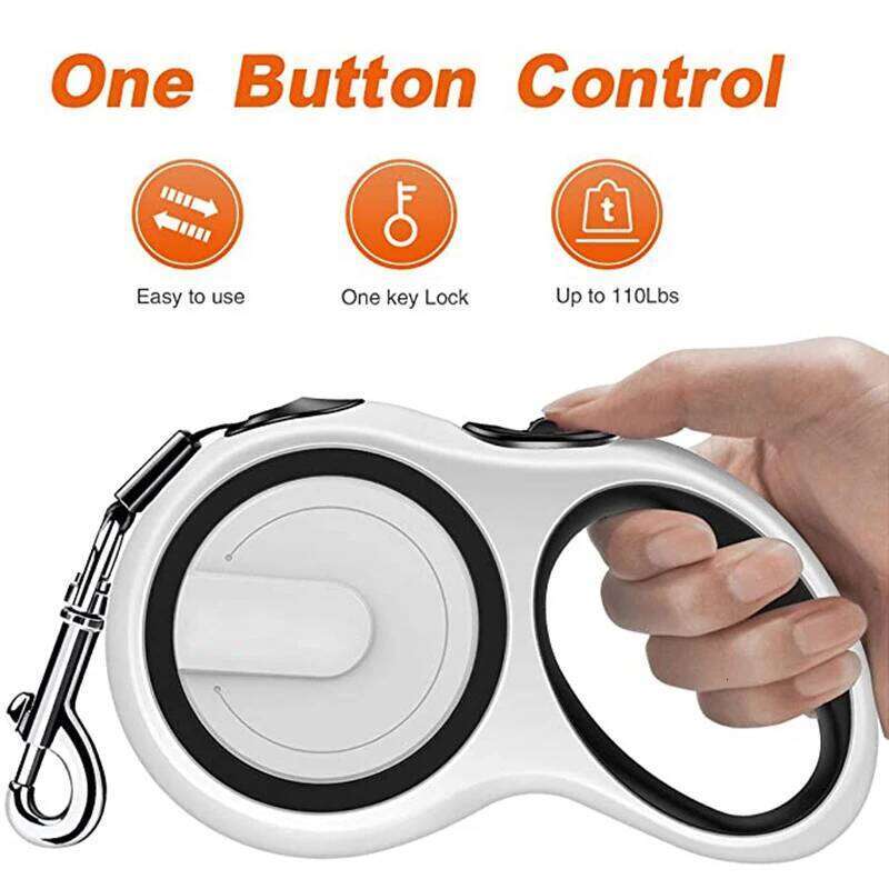 3/5/8M Pet Dogs Extending Durable Nylon Automatic Retractable Doggy Leash Leads for Small Medium Large Dog Walking Supplie