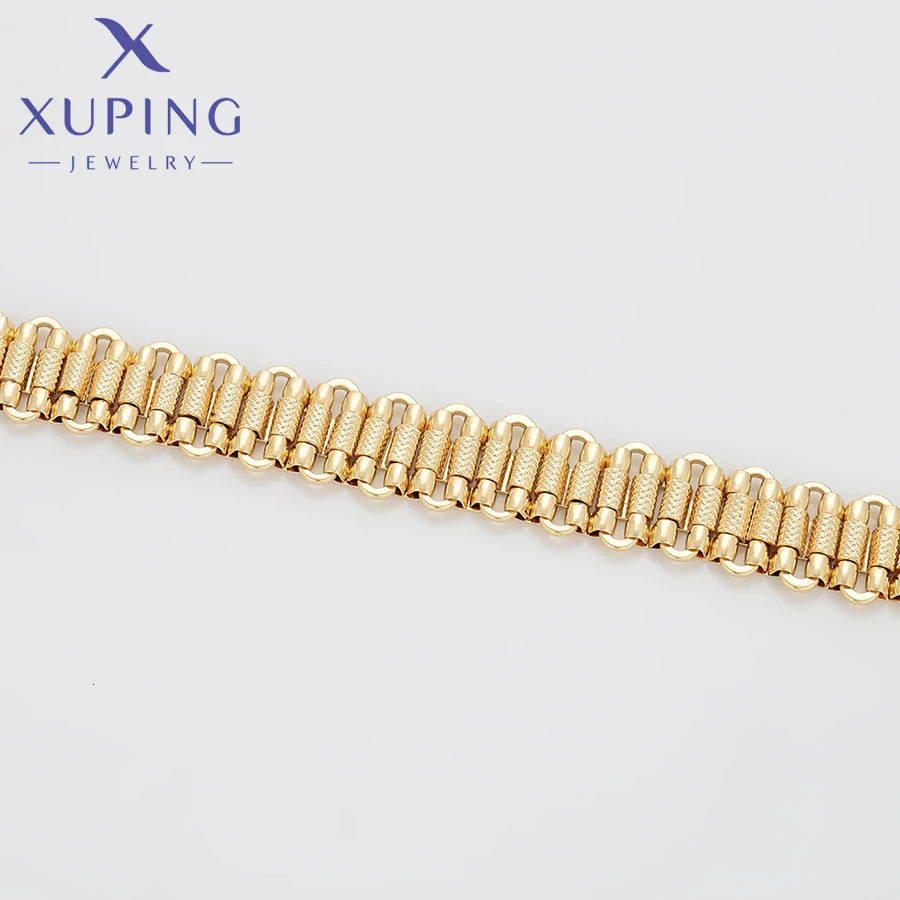 Xuping Jewelry Arrival Copper Alloy Fashion 195cm Big Womens Bracelet with Light Gold Color X000992166 251028