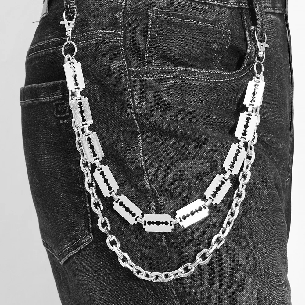 Punk Metal Chain Keychains for Men Women Trouser Jeans Pants Chains Belt 251021