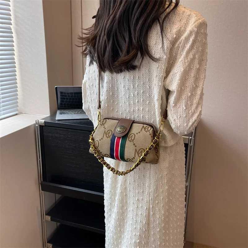 Light luxury brandname highend designer bag female 2025 new spring and summer niche shoulder bag messenger bag W251029