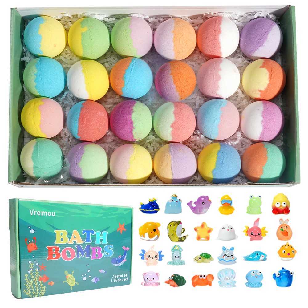 Bath Bombs for Kids with Surprise Inside 24 Pack Kids Bath Bombs Gift Set Natural Organic Kids Bubble Bath Fizzy for Girls Boy L251029