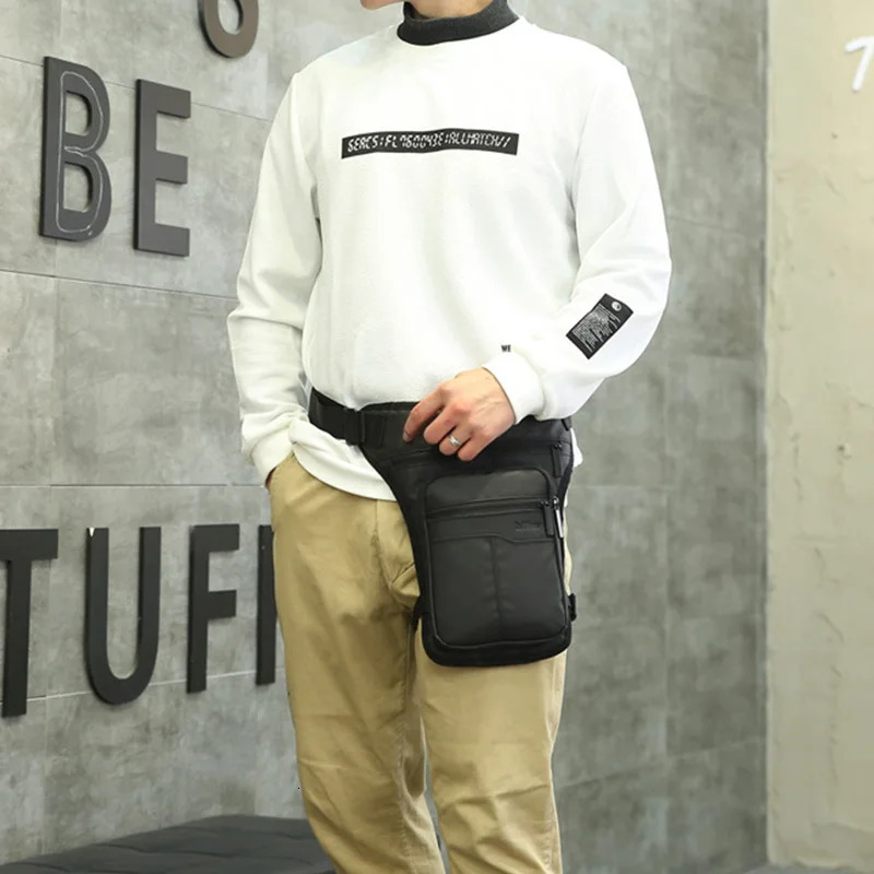 Motorcycle Leg Bag Fanny Pack Men Outdoor Sports shoulder Crossbody Bags Motorcycle Rider Hip Bag Male Multifunction Waist Packs 251021