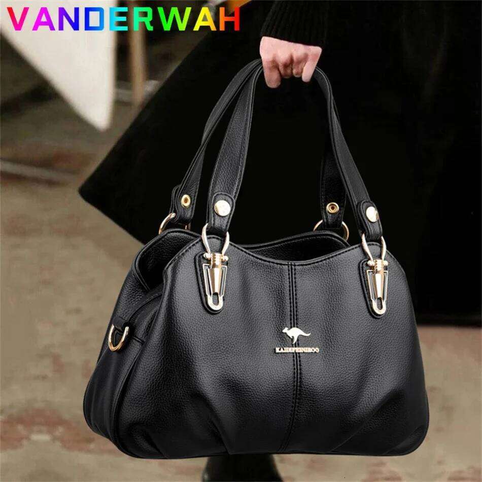 3 Layers Ladies Handbags Brand Pu Leather Messenger Sac Designer Super Quality Shoulder Crossbody Shopper Bag For Women