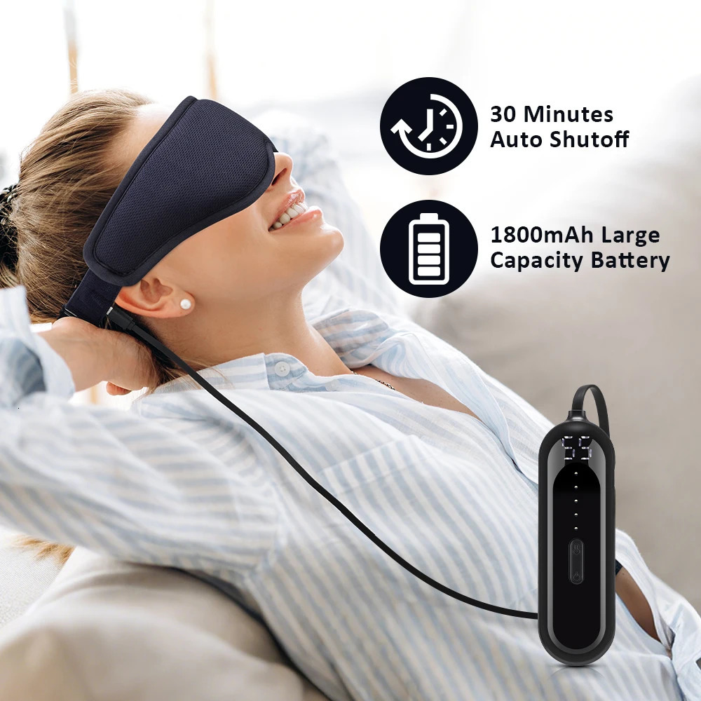 3Level Heated Eye Mask Reusable Electric Steaming Eye Massager For Sleeping Eye Puffiness Anti Dark Circle Patch Eye Care 251027