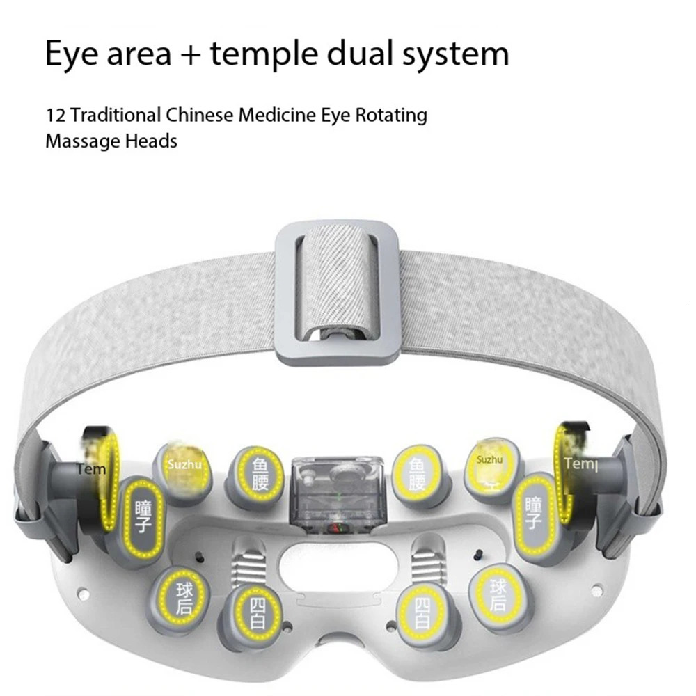 Eye Massager for Migraines Vibrating Cold Mist Eye Acupoint Massage Mask Relieve Stress Eye Care Device for Improve Sleep 251027