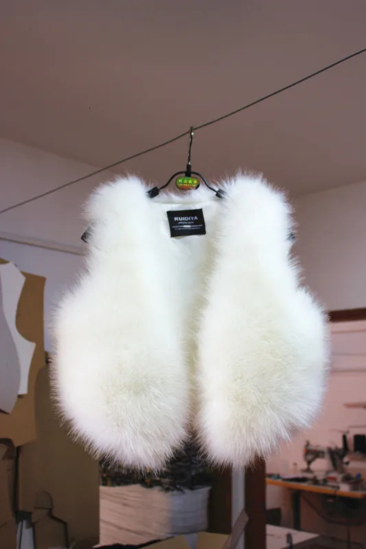 ort Womens Fur Vest Autumn Winter Faion Slim Fit Trendy Belted Plu Jaet Korean Sle VNe NoSve Commute Sle 251029